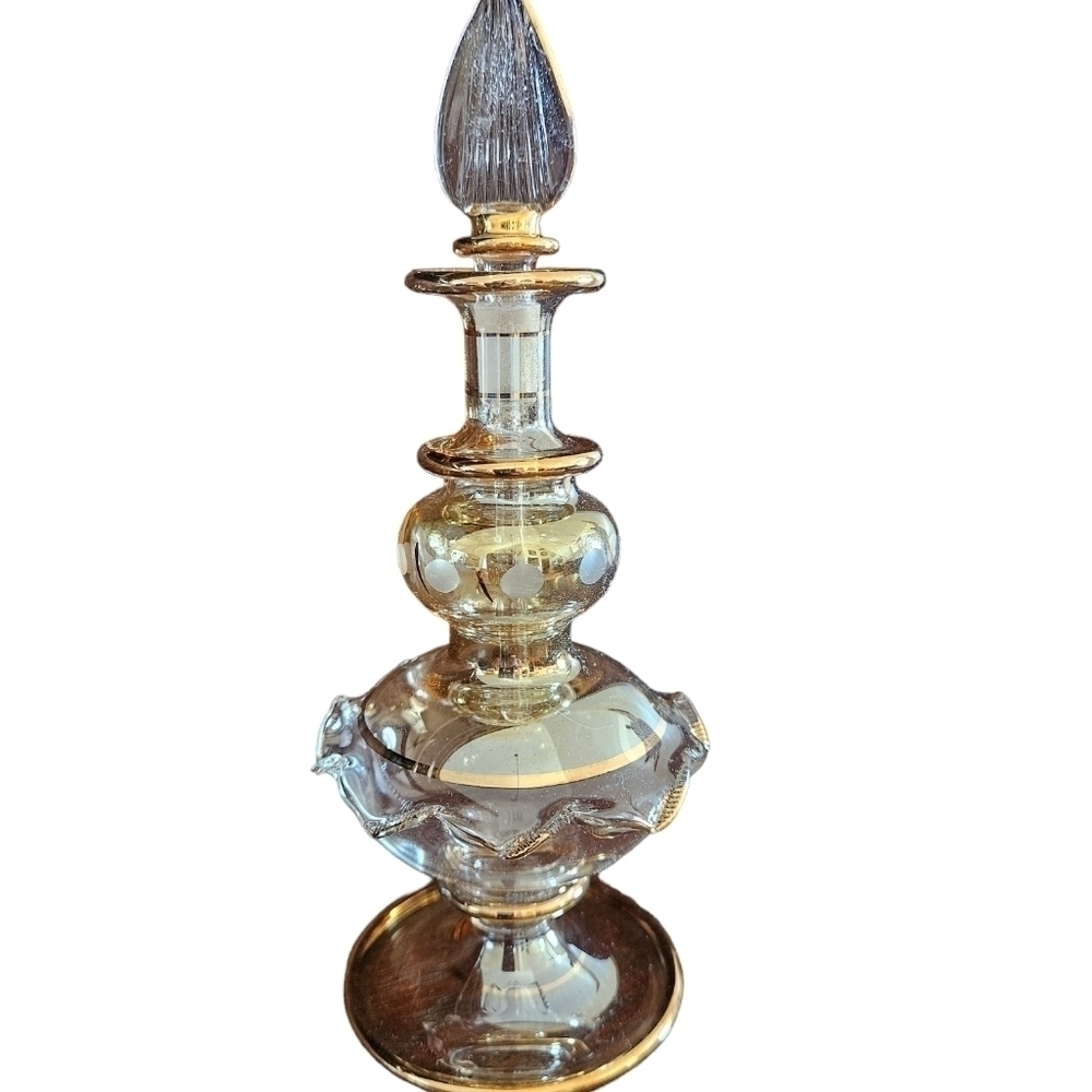 Vintage Egyptian hand blown glass perfume. - Picture 8 of 11